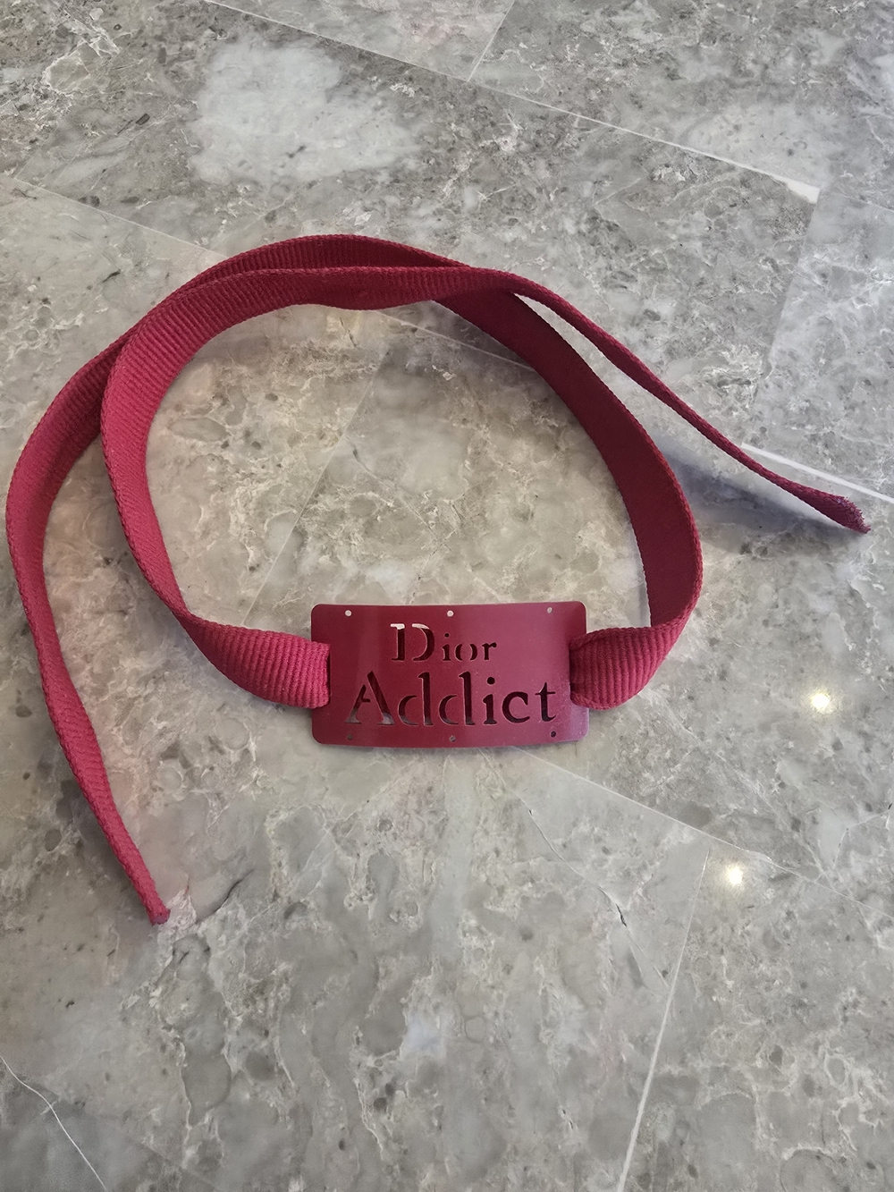 Vintage 00's DIOR ADDICT Red Choker